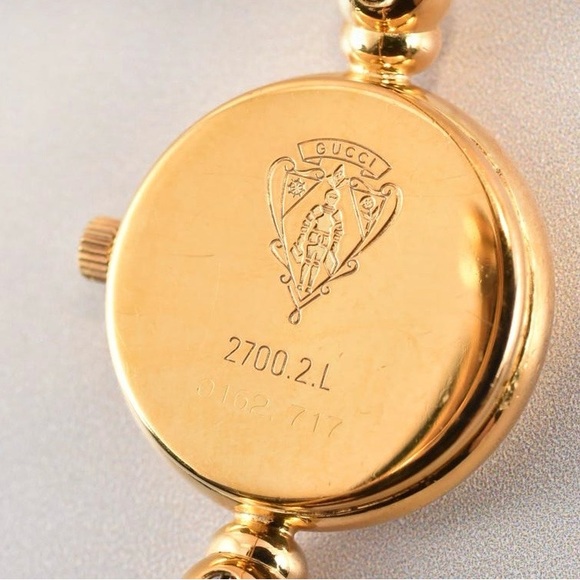 Gucci Women's Gold Watch with Mother of Pearl Dial - Picture 3 of 8